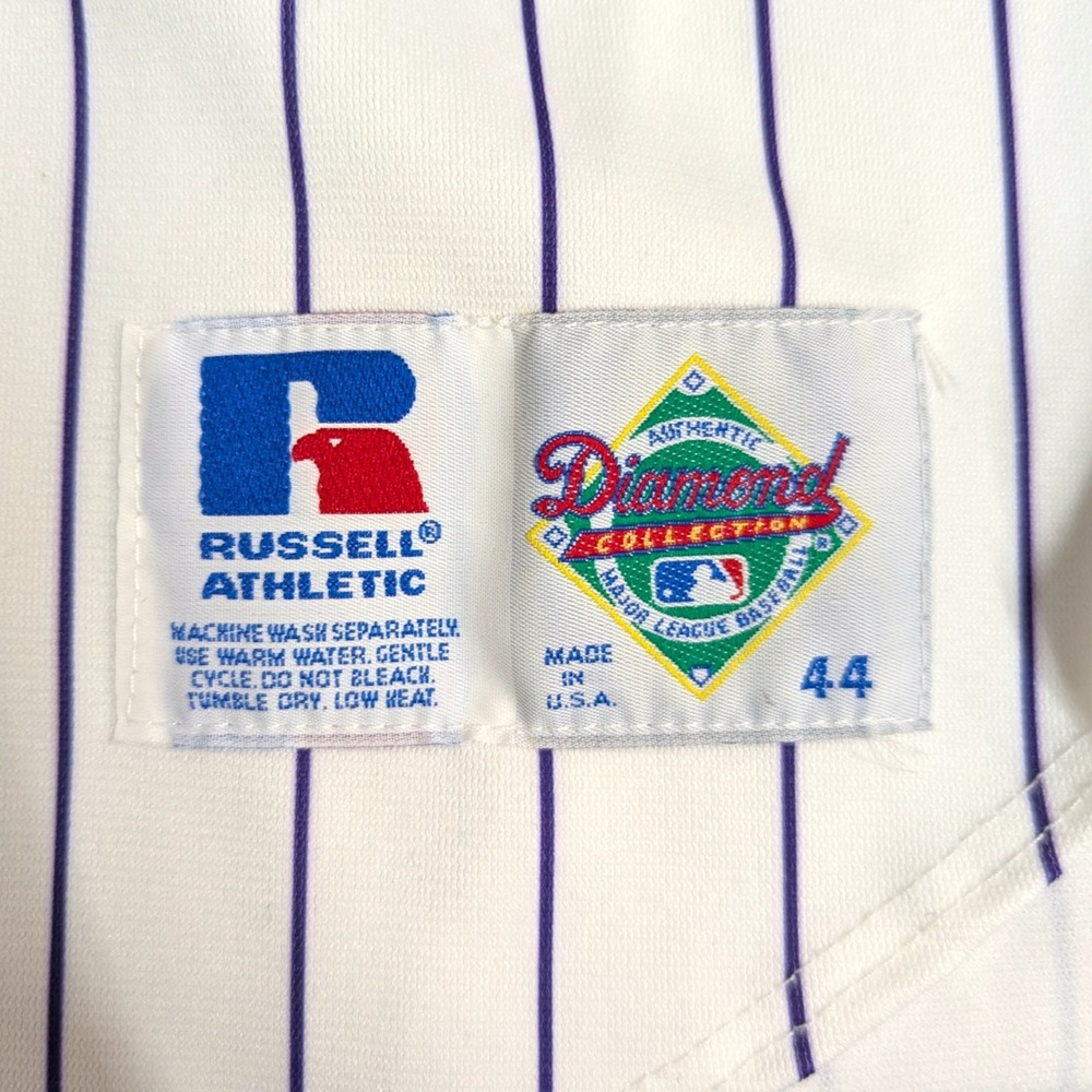 Vintage Russell Athletic Colorado Rockies Diamond Collection Jersey Mens 44 USA - Picture 5 of 5